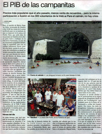 Diario Córdoba (07/09/09, página 12)